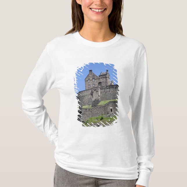 View of Edinburgh Castle, Edinburgh, Scotland, T-Shirt (Front)