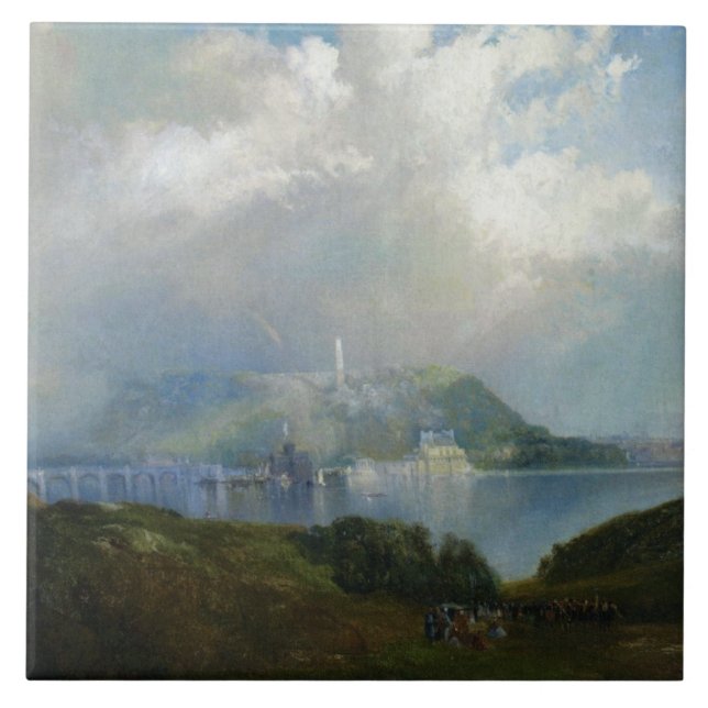 View of Fairmount Water Works (Philadelphia, PA) Tile (Front)