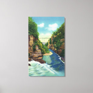 View of Fall Creek Gorge Canvas Print