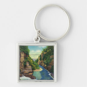 View of Fall Creek Gorge Key Ring