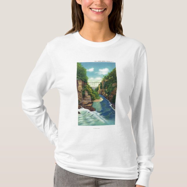 View of Fall Creek Gorge T-Shirt (Front)