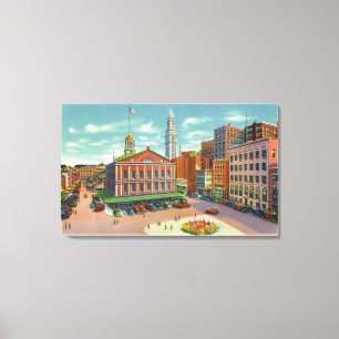 View of Faneuil Hall, the Cradle of Liberty Canvas Print