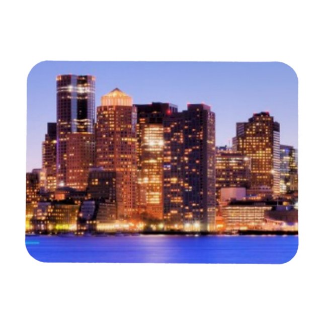 View of Financial District of downtown Boston Magnet (Horizontal)