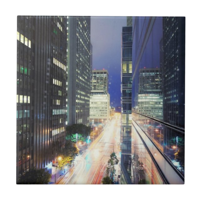 View of financial district office buildings tile (Front)