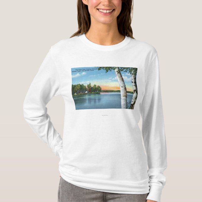 View of Fish Creek State Camping Grounds T-Shirt (Front)