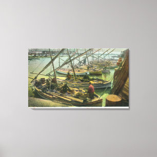 View of Fishermen's Wharf Canvas Print