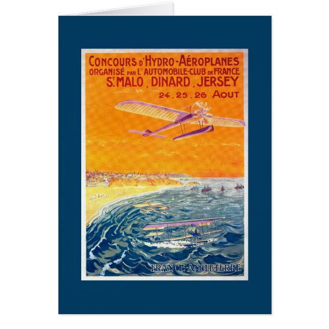 View of Float Planes in Air and Water Poster (Front)