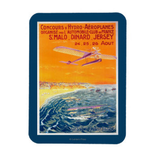 View of Float Planes in Air and Water Poster Magnet