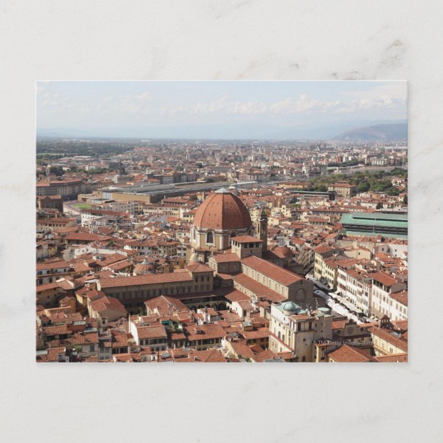 View of Florence, Italy from the top of the Postcard (Front)