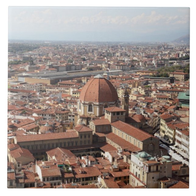 View of Florence, Italy from the top of the Tile (Front)