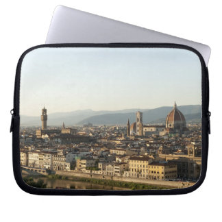 view of florence with Arno River, Duomo, Ponte Laptop Sleeve