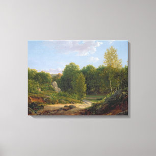 View of Fontainebleau Forest, 1829 Canvas Print