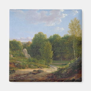 View of Fontainebleau Forest, 1829 Magnet