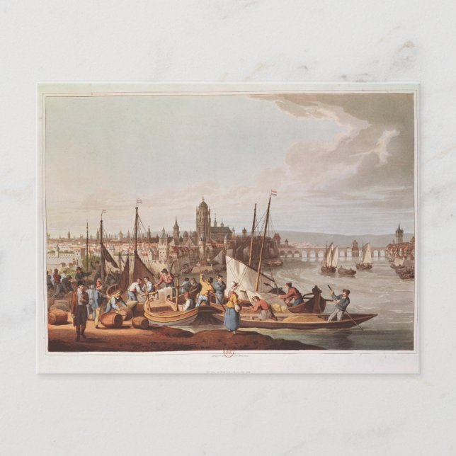 View of Frankfurt, 1814 Postcard (Front)