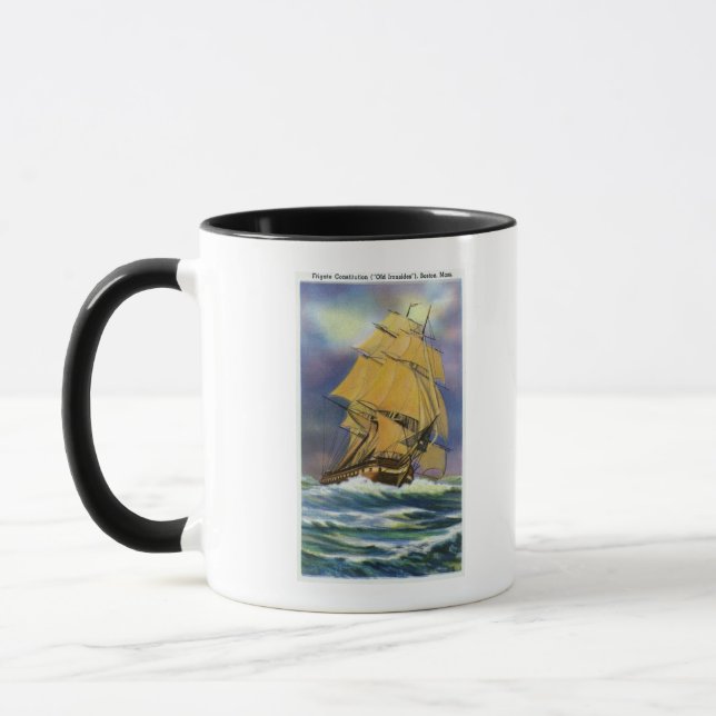 View of Frigate Constitution, Old Ironsides Mug (Left)