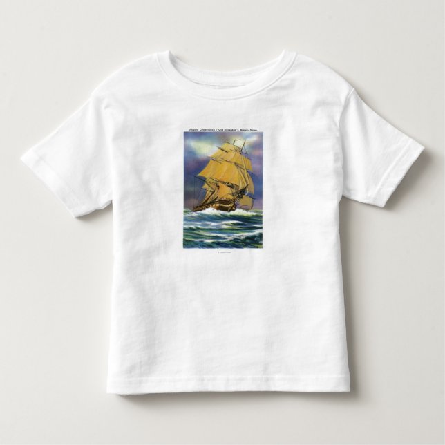 View of Frigate Constitution, Old Ironsides Toddler T-Shirt (Front)