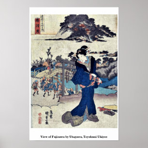 View of Fujisawa by Utagawa, Toyokuni Ukiyoe Poster