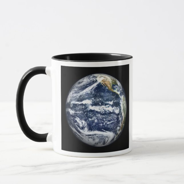 View of Full Earth centred over the Pacific Oc Mug (Left)