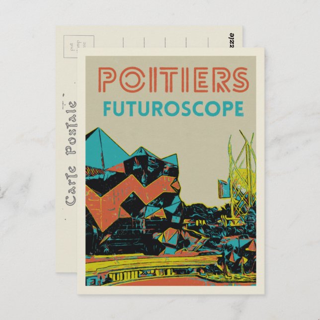 View of futuroscope theme park Poitiers, France Postcard (Front/Back)