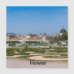 View of gardens near Lower Belvedere palace Magnet