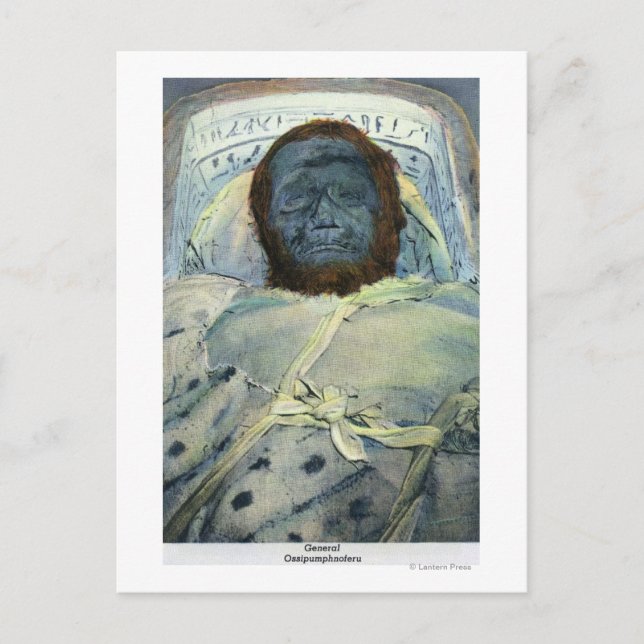 View of General Ossipumphnoferu Mummy Postcard (Front)