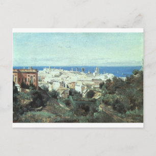 View of Genoa by Camille Corot Postcard