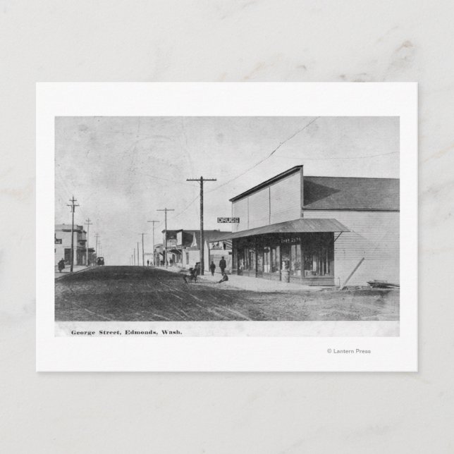 View of George Street Postcard (Front)