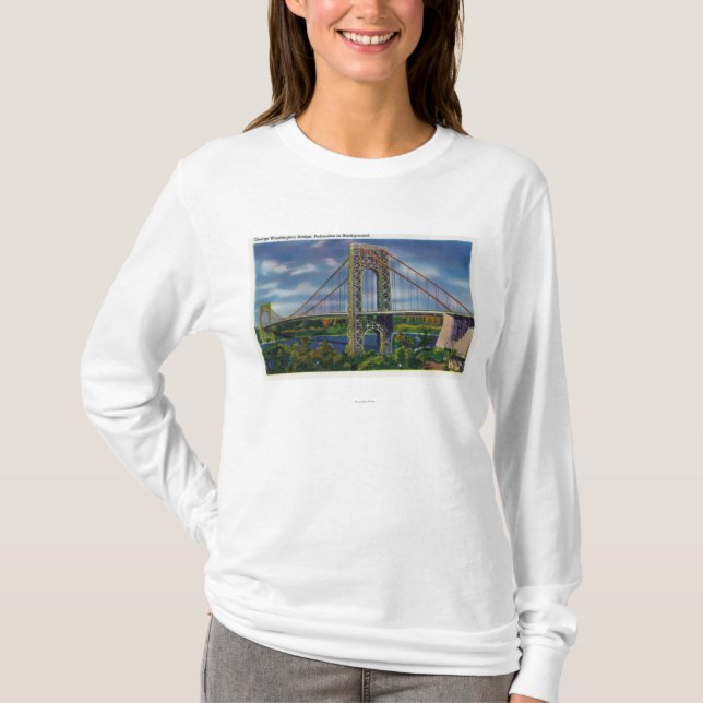 View of George Washington Bridge T-Shirt (Front)