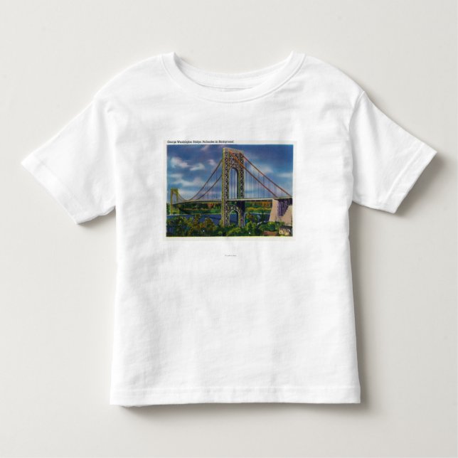 View of George Washington Bridge Toddler T-Shirt (Front)