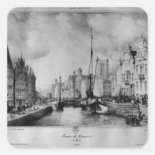View of Ghent Square Sticker