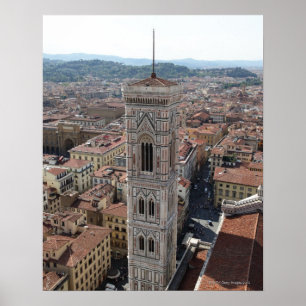 View of Giotto's Bell Tower (Campanile di Poster