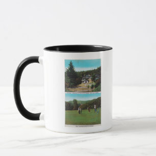 View of Golf Course, Croquet Grounds, Cottages Mug
