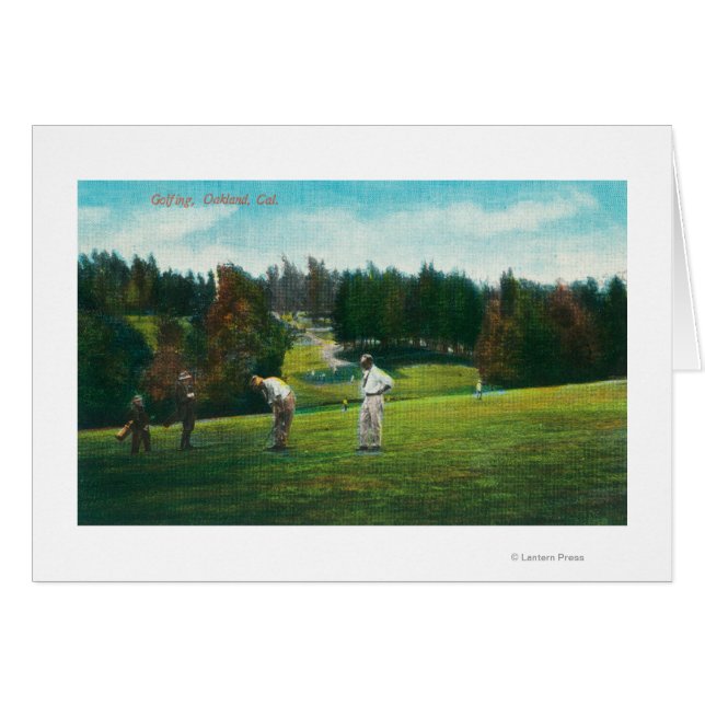 View of Golfer About Ready to SwingOakland, CA (Front Horizontal)