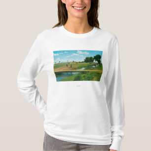 View of Golfer Hitting Ball T-Shirt