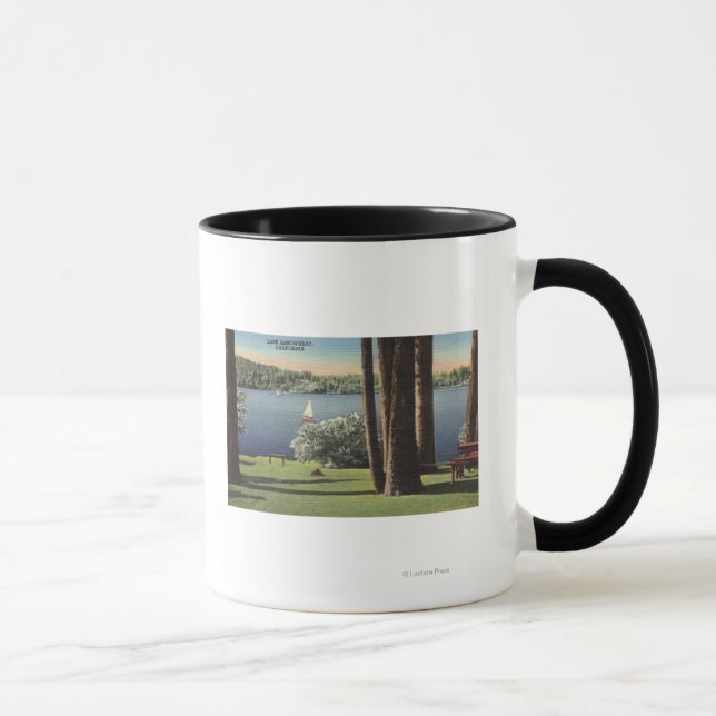 View of Grassy Shore & Lake Mug (Right)