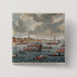 View of Gravesend with troops 15 Cm Square Badge