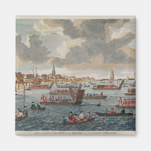 View of Gravesend with troops Magnet