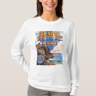 View of Great Head and Maine Seal T-Shirt