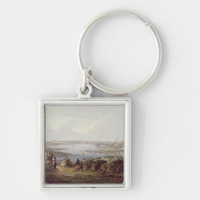 View of Greenock, Scotland Key Ring (Front)