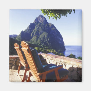 View of Gros Piton from Stonefield Estate Villa Magnet