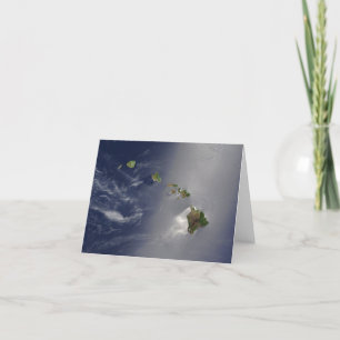 View of Hawaii from Space Card