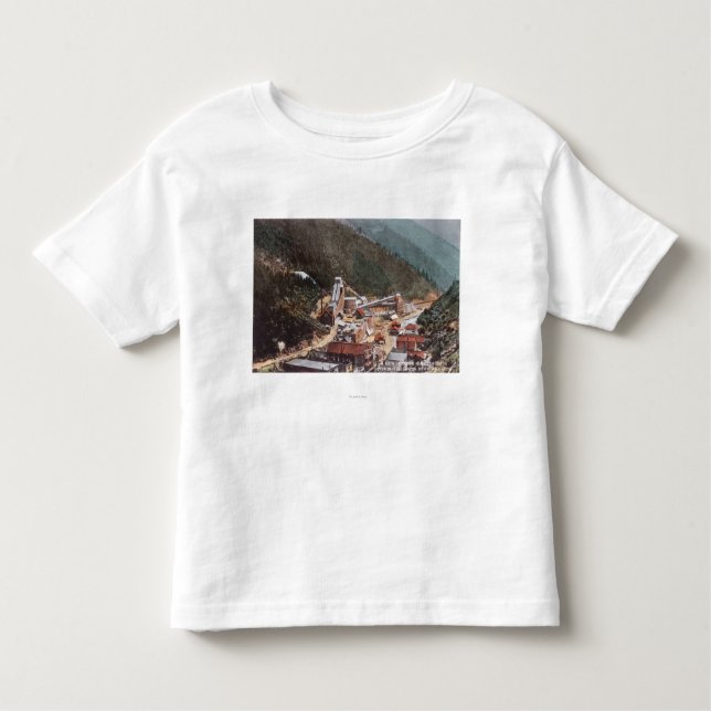 View of Hecla Mine Looking Down the Canyon Toddler T-Shirt (Front)