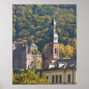 View of Heidelberg's Old Town 2 Poster
