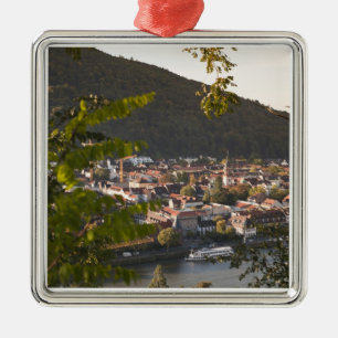 View of Heidelberg's Old Town Metal Tree Decoration