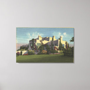 View of Herbert Hoover's Home, Stanford U. Canvas Print