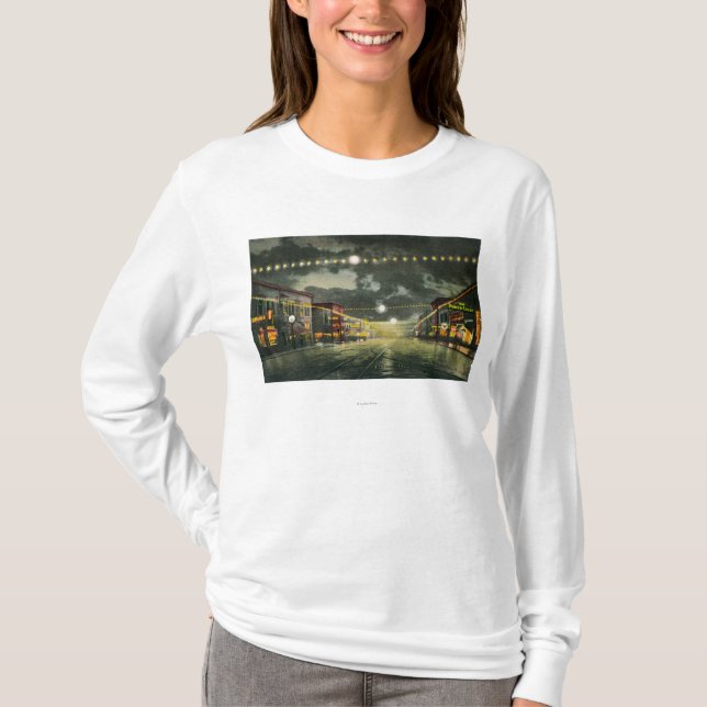 View of Hewitt Avenue at Night T-Shirt (Front)