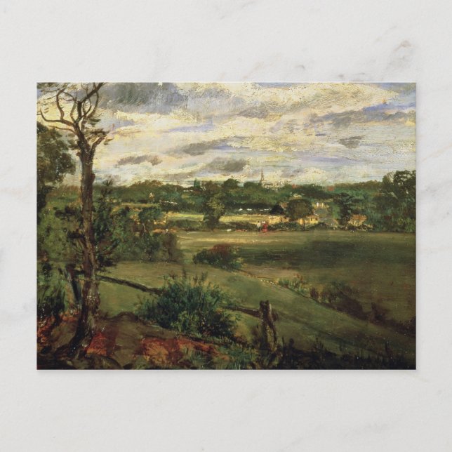 View of Highgate from Hampstead Heath, c.1834 Postcard (Front)