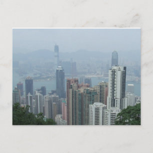 View of Hong Kong From The Peak Postcard
