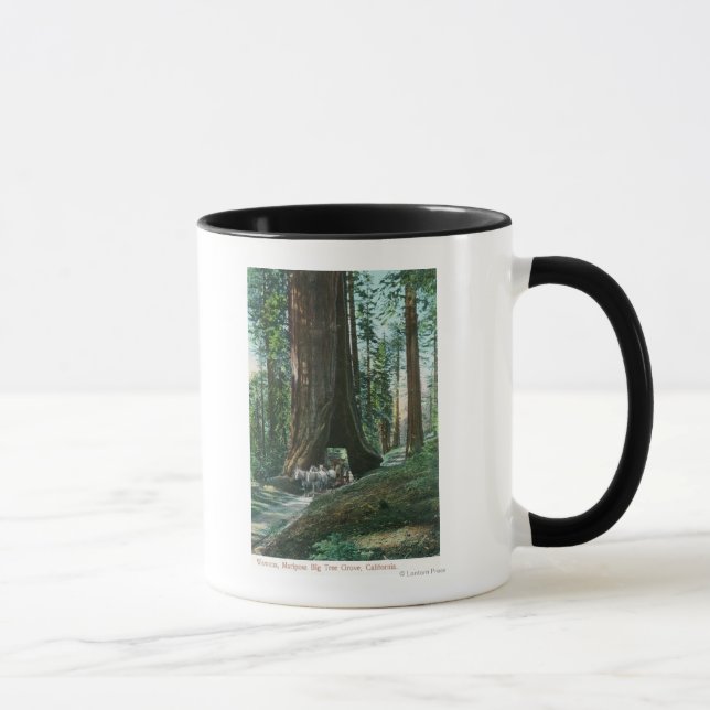 View of Horse Carriage Under Wawona Tree Mug (Right)