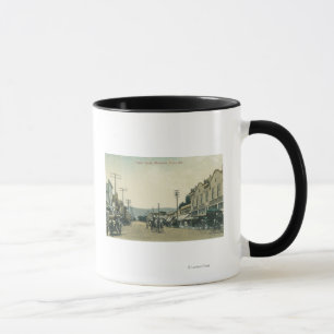View of Horse Carriages on Castro Street Mug